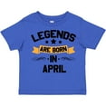 thumbnail image 3 of Inktastic Legends Are Born in April Boys or Girls Toddler T-Shirt, 3 of 5