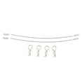 thumbnail image 1 of fastboy Metal Clip R Pin Rod With Anti-lost Rope For Convenient Connectivity Anti-lost Car Shell Rope silver 1:10 1 Pc, 1 of 6