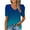 Blue, variant on Womens Casual Gradient Printing Tops V Neck Short Sleeve Ruched T Shirts Top Tee Curved Hem Top Teen T Shirt Apparel T Womens Athletic Tee Shirts Womens Short Sleeve Spandex Long Sleeve Women Active