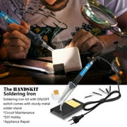 80W Electric Soldering Iron Kit, Fast Heat up Adjustable Temperature Digital Display Repair Soldering Tool, 5 Soldering Iron Tips, Electronic Welding Iron Small Tool Kit