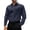 Navy, variant on Men's Dress Shirts Stretch Cotton Shield Long Sleeve Solid Formal Shirt Business Casual Button Down Tops White,S