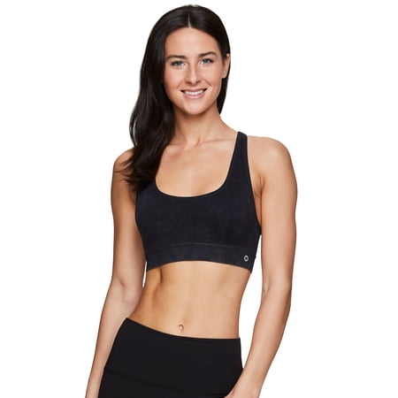 RBX Active Women's Low Impact Stonewash Adjustable Sports Bra