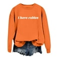 thumbnail image 3 of TINZ Femmes Quotidien Maison Extérieur Entraînement Manches Longues Col Rond T-Shirt Haut Chandail Imprimé Blouse de Rue Mode Urbaine Dames Shorts Ensembles Lingerie Légère Chandails Légers Femmes, 3 of 4