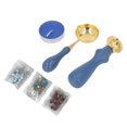 thumbnail image 3 of Kit de sellos de cera Sincero Azul oscuro Retro 6 piezas, 3 of 9