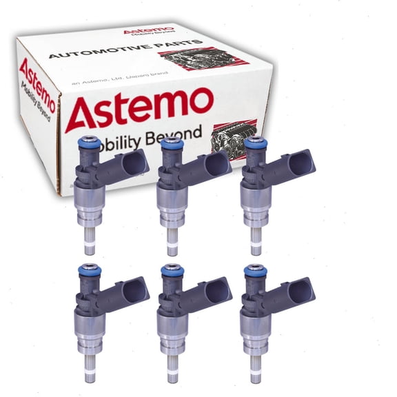 6 pc Hitachi Fuel Injectors compatible with Chevrolet Impala 3.6L V6 2012-2018