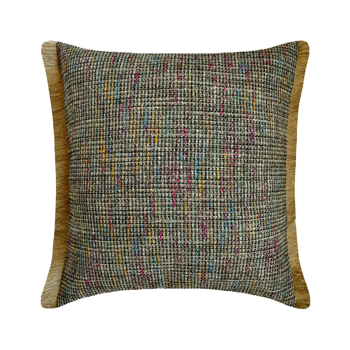 The HomeCentric Decorative Grey 12"x12" (30x30 cm) Pillow Covers, Jute