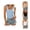 001-Blue, variant on Womens Cami Top Off Shoulder Ruffle Trim Ribbed Knit Fitted Cropped Tank Pullover Sweater
