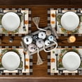 thumbnail image 2 of Smile Pumpkins Truck Fall Placemats Set of 4 for Table Runner, Farmhouse Kitchen Dining Table Decoration for Indoor Party 12x18 Inch, 2 of 6