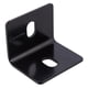 thumbnail image 1 of Soporte de esquina cuadrado Hampton Black Steel 6,1 x 6,1 x 0,3 cm, 1 of 1