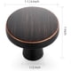 thumbnail image 5 of Ravinte 30 Pack Drawer Pulls 1-1/4 Inch Kitchen Cabinet Knobs Solid Round Dresser Drawer Knobs Brushed Brass Dresser Knobs Drawer Knobs Simple Cabinet Hardware For Cupboard Drawer Pulls, 5 of 5