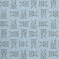 thumbnail image 2 of Simply Daisy After Rain Blue Criss Cross Bunnies Easter Area Rug, 5' x 7', 2 of 2