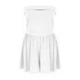 thumbnail image 4 of ZJXFGS Womens Date Night Rompers Dressy Rompers for Women Strapless Jumpsuits for Women Black Rompers for Women 2025 White L, 4 of 6