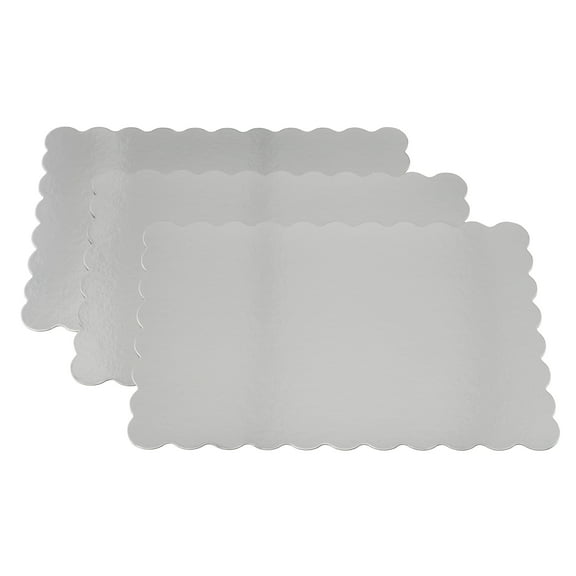 Wilton Silver 13 x 19-Inch Cake Platters, 3-Count