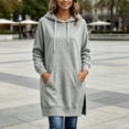 thumbnail image 4 of CHGBMOK Oversized Hoodies for Women Long Sleeve Hoodie Sweatshirts Fall Winter Pullover with Pocket, 4 of 7