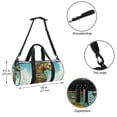 thumbnail image 5 of Hippocampus Gym Bag, Yoga Bag, Sports Bag, Weekender Bag, Size 17.7 Inches with Interior Zipper Pocket - Large Capacity, 5 of 6