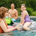 thumbnail image 6 of Big Joe Pool Petz Large Hippo Animal Pool Toy Float, Hippo Shape Mesh, 3 feet, 6 of 9
