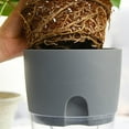 thumbnail image 5 of Dream Lifestyle 4.45” x 3.23” Round White Plastic Self-Watering Plant Pot with Long Lasting, 5 of 7