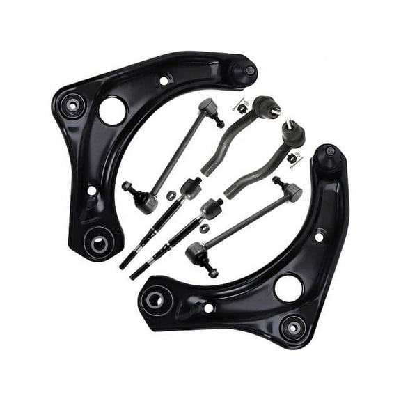 Front Control Arm Sway Bar Link Tie Rod Kit - Compatible with 2014 - 2019 Nissan Versa Note 2015 2016 2017 2018