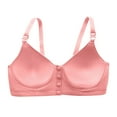 thumbnail image 4 of Yievot Wireless Bra For Seniors Front Closure Bra For Older Women Full Coverage Push Up Support Bralettes Comfort Everyday Bras, 4 of 5