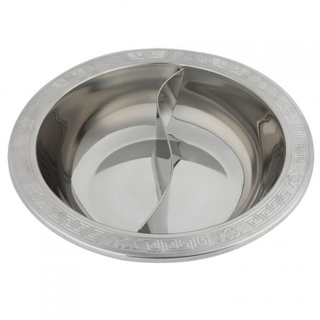 

Stainless Steel Fondue Pot Divided Hot Pot Durable For Home