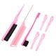 thumbnail image 5 of Cepillo Para El Cabello Con Cerdas, Kit De Peine Para Peinar El Cabello Liviano, Rosa, Práctico, De Alta Dureza Con 4 Pinzas Para El Cabello Para Peluquero, 5 of 7