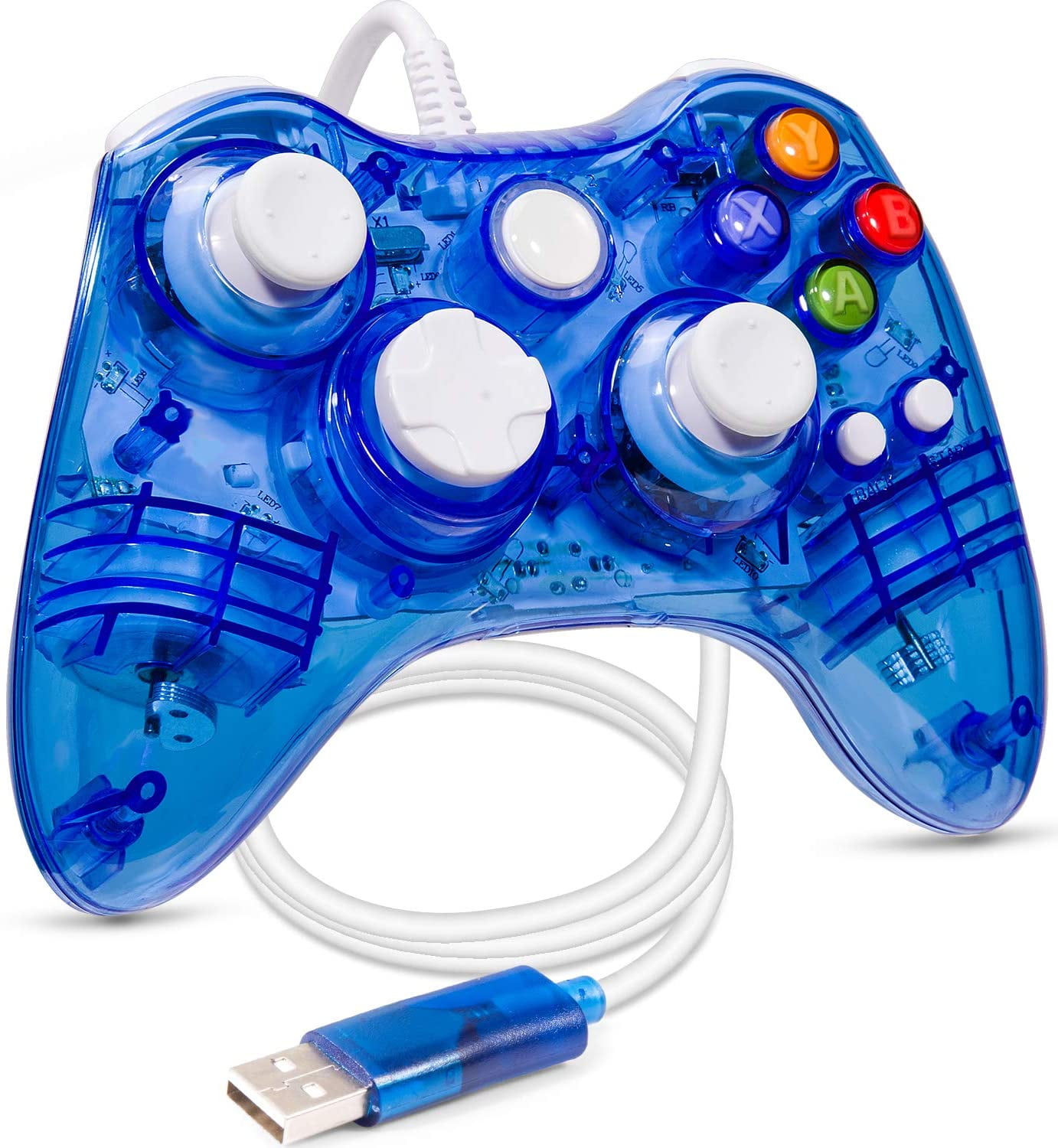 Геймпад windows 7. Джойстик Xbox 360 wired Controller (проводной) синий. Прозрачный геймпад Xbox 360. Иксбокс джойстик прозрачный. Геймпад Xbox прозрачный с подсветкой.