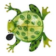 thumbnail image 4 of Angelo Decor 29-inch tall Frog Glass Birdbath with Metal Stake and Solar Light, 4 of 6