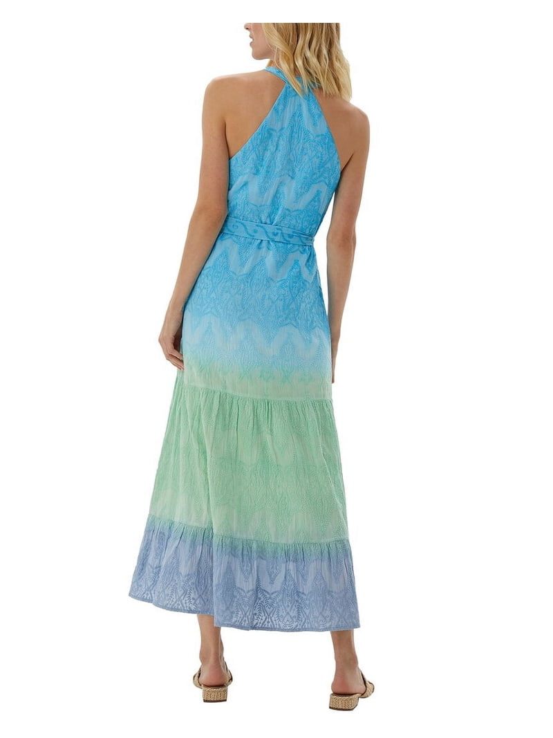 ecru womens Hathaway Embroidered Maxi Dress, xs