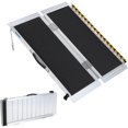 thumbnail image 3 of Bingirl 3FT Portable Wheelchair Ramp with Transition Plate - Aluminum Ramp Featuring Non-Skid Surface and Reflective Strips, Supporting Up to 600 Lbs for Home Use, 3 of 6