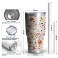 thumbnail image 6 of 30oz Fun Halloween Pattern Tumblers Stainless Steel Tumbler with Lid and Straw,Vacuum Insulated Double Wall Travel Tumbler Cups Mug with Cleaning Brush for Coffee,Tea, 6 of 7