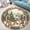 Gingerbread, variant on Circle Area Rug, European 1 Cute Design Washable Non-Slip Floor Carpet, Soft Rug for Living Room Bedroom Decor 24 Inch