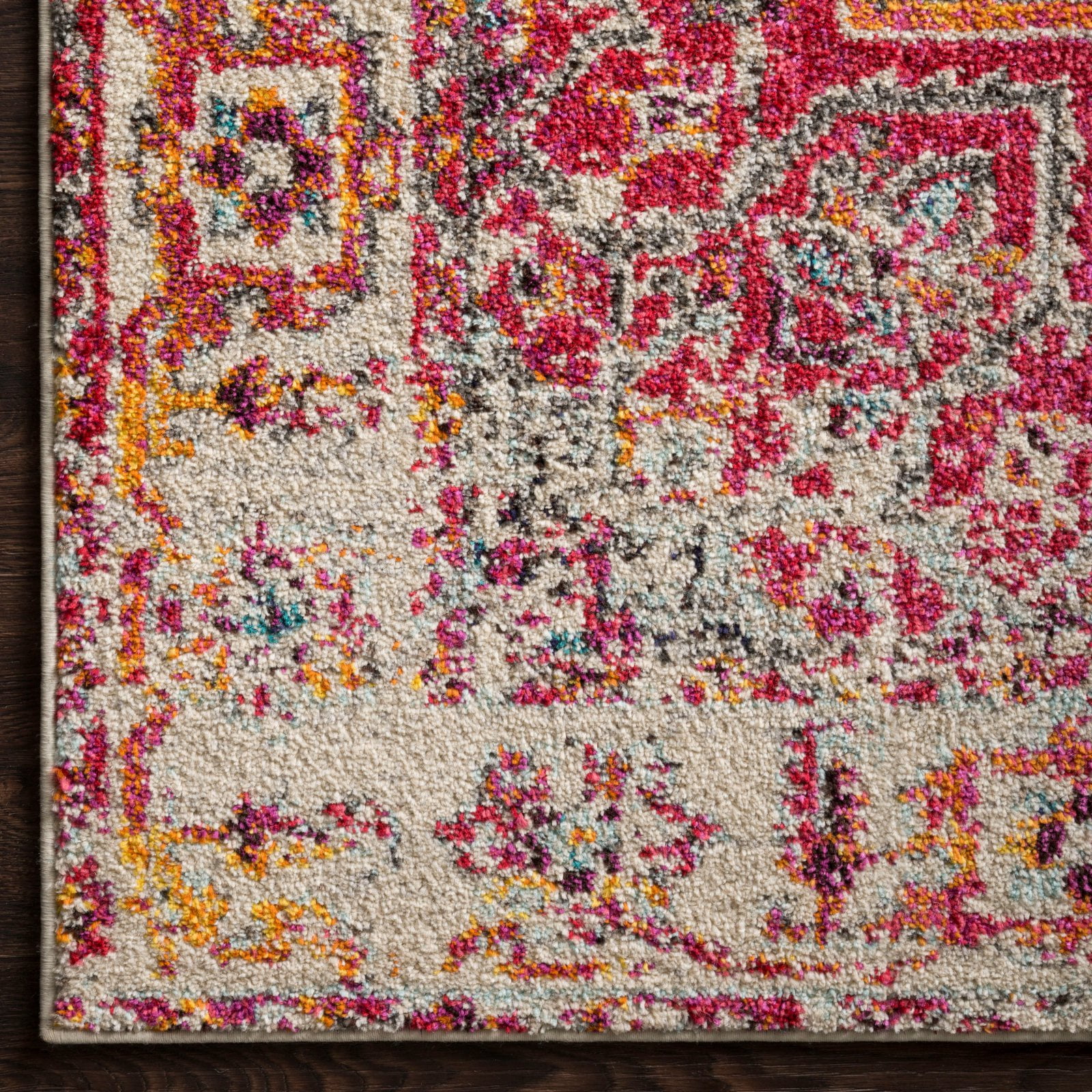 Loloi II Nadia Abstract Ivory / Fiesta Area Rug