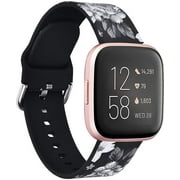 V-MORO Silicone Straps Compatible with Fitbit Versa Bands/Versa 2 Wristbands Fashion Bracelet Replacement Accessory