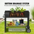 thumbnail image 5 of VEVOR Raised Garden Bed, 42.5 x 19.5 x 31.5 inch Galvanized Metal Planter Box, Elevated Outdoor Planting Boxes with Legs, 5 of 9