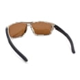 thumbnail image 3 of Mens Xloop Digital Camo Print Rectangle Wrap Sport Sunglasses All Brown, 3 of 4