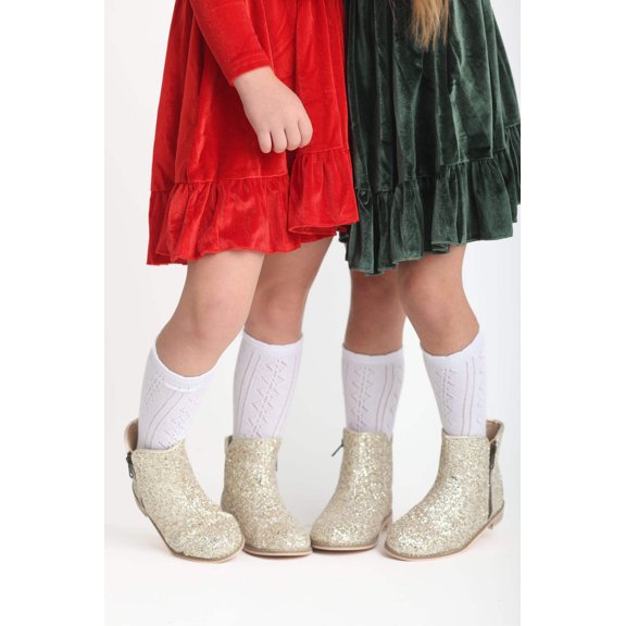 Golden glow Girls glitter sparkle boots RTS