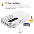 thumbnail image 6 of Dodocool L 938 Mini Digital Portable 3W Stereo Speaker MP3 Audio Player High Fidelity Sound Quality w/ 1.5 Inch Display Screen Support USB Drive TF SD MMC Card AUX IN Earphone out, 6 of 7