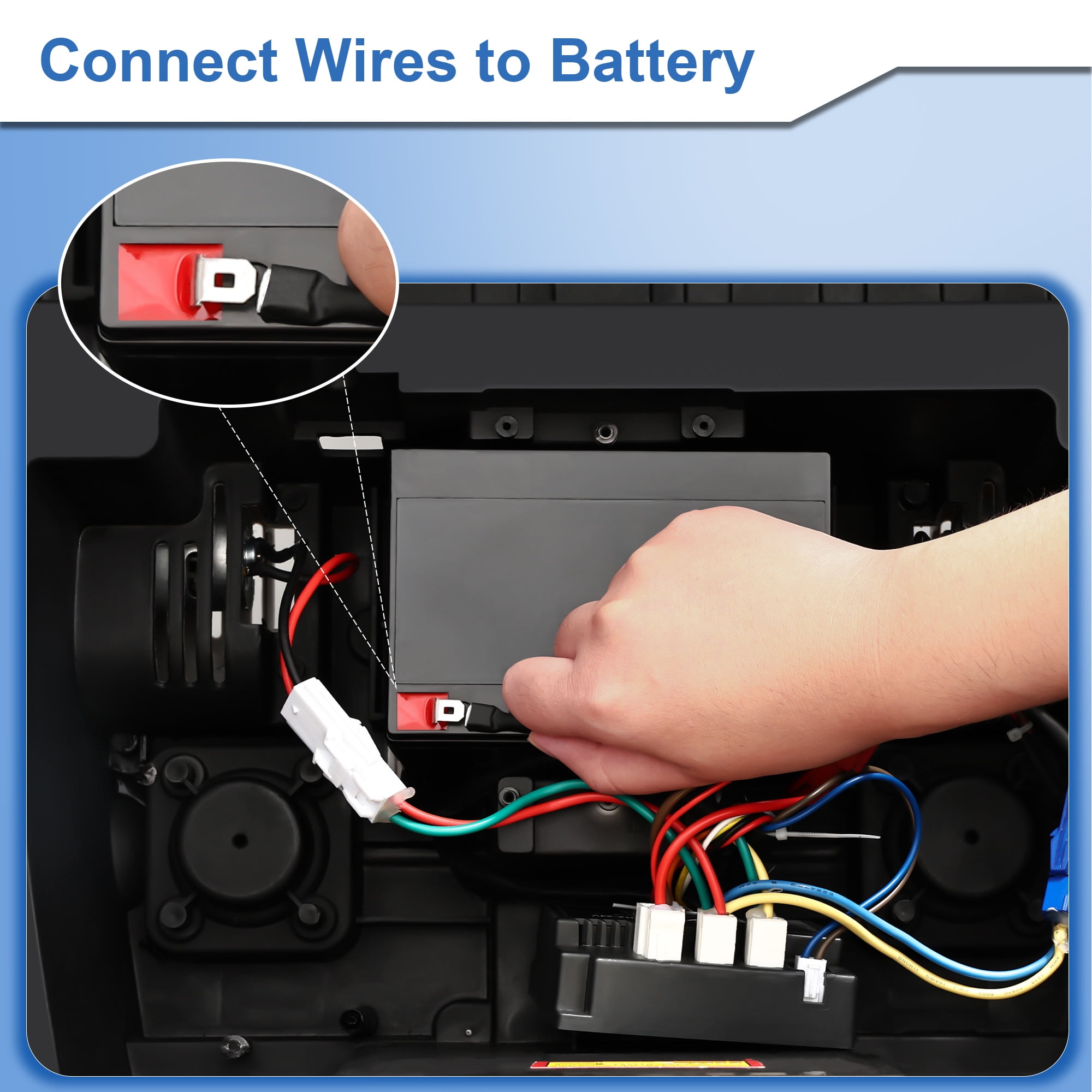 East doll 24V 5Ah Rechargeable Sealed Lead Acid Battery - Suitable for Most Kids Ride on Car - Battery Accessories