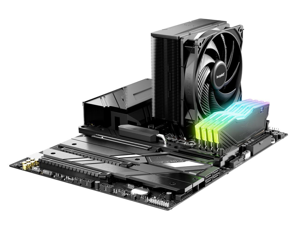 be quiet! Pure Rock 3 Black 120mm Rifle CPU Cooler Socket compatibility Intel 1851 / 1700 / 1200 / 1150 / 1151 / 1155 and AMD AM5 / AM4