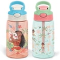 thumbnail image 1 of Termo Botella Agua Infantil Escolar Antiderrames Con Popote Disney Princesas Moana, 1 of 8