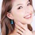 thumbnail image 5 of YYKihy Fashion Earrings Stainless Steel Round Earrings Women Creative Earrings Diamond Dangling Crystal Earrings For Women, 5 of 5