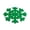 Green/Snowflake, variant on The Cellar Felt Chargers, Green/HO