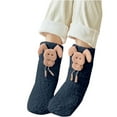 thumbnail image 3 of Oksale Non Slip Fuzzy Socks for Women Thermal Warm Winter Socks Cute Trendy Socks for Christmas Gifts Navy Free Size, 3 of 6