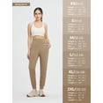 thumbnail image 7 of baleaf Women's Fleece Lined Joggers Winter Thermal Pants Brown XL, 7 of 7