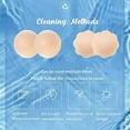 thumbnail image 4 of 5 Pairs Pasties Women Nipple Covers Reusable Adhesive Silicone Nippleless Covers (3 Round+2 Flower) Beige, 4 of 5