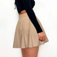 thumbnail image 4 of EDFBUYKRS Female Skirts Maxi Skirts for Women Fall 2026 2023 Women's Solid Corduroy Autumn Winter Skirt Fashion Button High Waist Umbrella Skirt for Women, 4 of 5