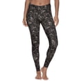 thumbnail image 2 of Felina Velvety Super Soft Lightweight Leggings 2-Pack - For Women - Yoga Pants, Workout Clothes (Black Tea Leopard Black, Large), 2 of 3