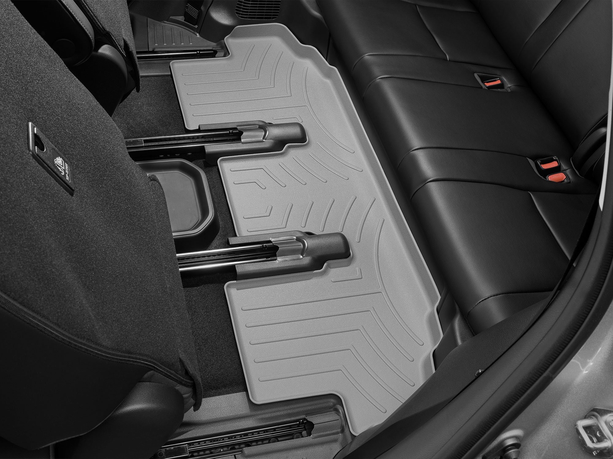 WeatherTech Custom Fit FloorLiners compatible with Toyota Highlander Hybrid, Highlander - 3rd Row, Grey