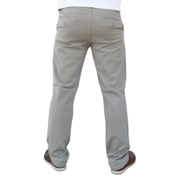 Pantalón de gabardina stretch John Silver Corte recto color gris