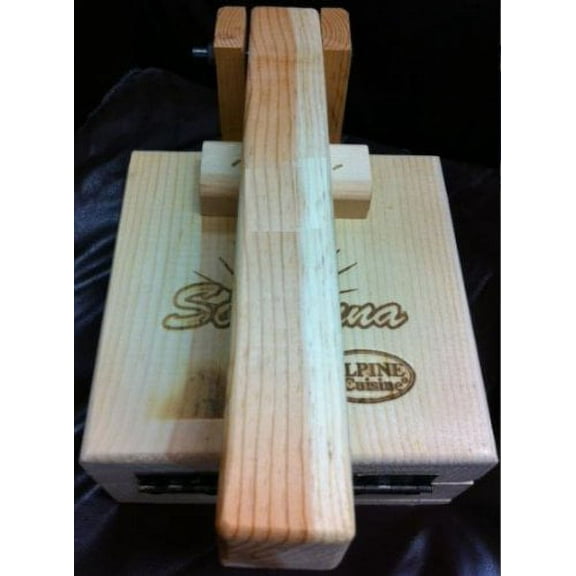 Mexican Sol Y Luna All Wood Super size Big 11" Manual Tortilla Maker Press Large Capacity Wooden Handle and Body Simple Design Built to Last  for flower tortillas , corn tortillas